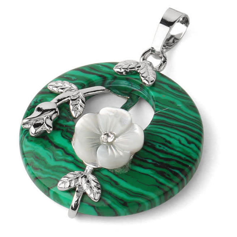 KarmaRipple's Various Gemstone Amethyst Green Aventurine Flower Balancing Pendant Necklace p7