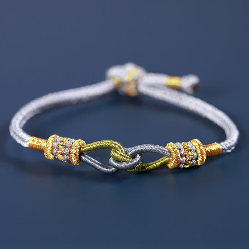 KarmaRipple's Handmade Knotting Faith Strength Braid String Bracelet p26