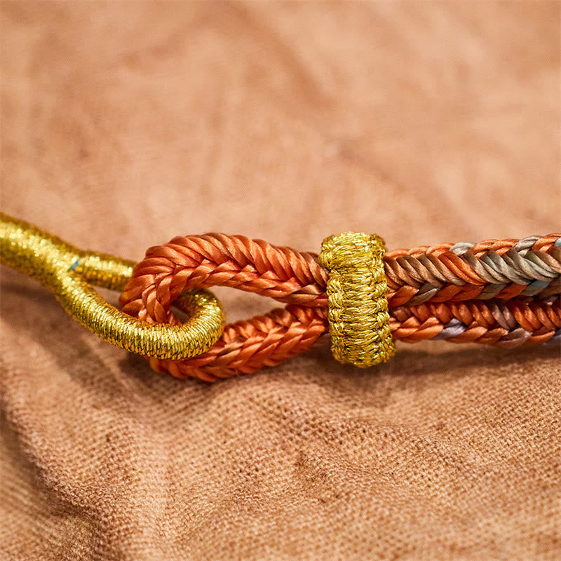 KarmaRipple's Colorful Rope Eight Thread Peace Weave Fortune Handmade Bracelet p5