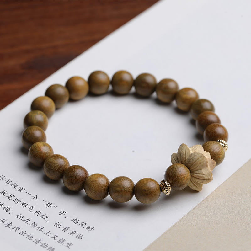 KarmaRipple's Green Sandalwood Boxwood Lotus Soothing Bracelet p2