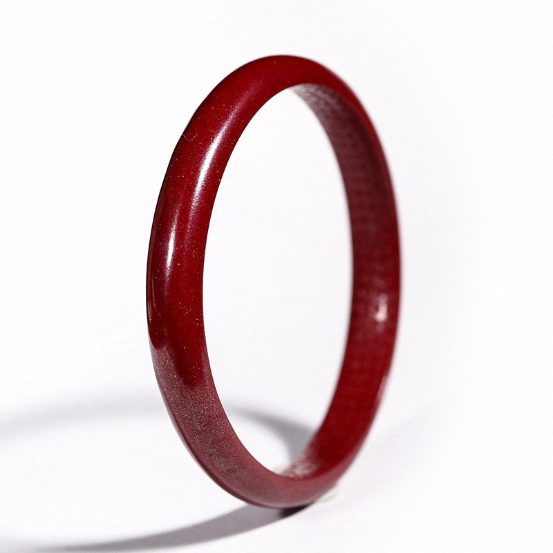 KarmaRipple's Cinnabar Heart Sutra Engraving Blessing Bangle Bracelet p7