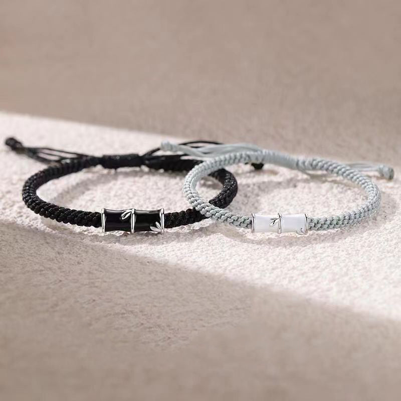 KarmaRipple's Bamboo Pattern Balancing Pair Rope Bracelet p1