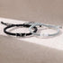 2Pcs Black Bamboo(Wrist Circumference 14-20cm)&White Bamboo(Wrist Circumference 14-17cm)