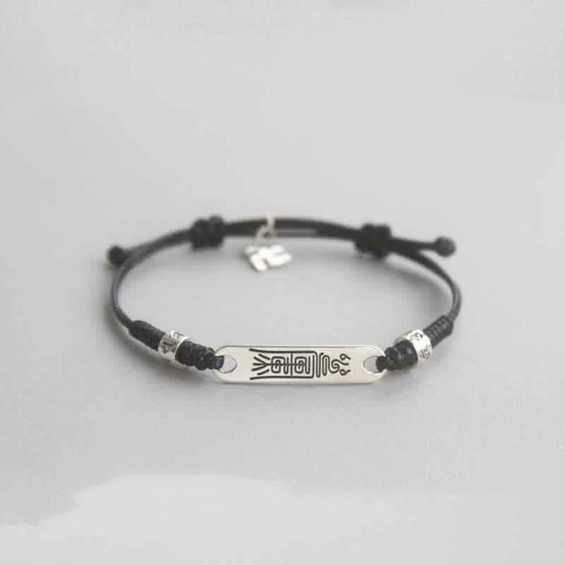 KarmaRipple's 925 Sterling Silver Red String Fortune Strength Braid Bracelet p11