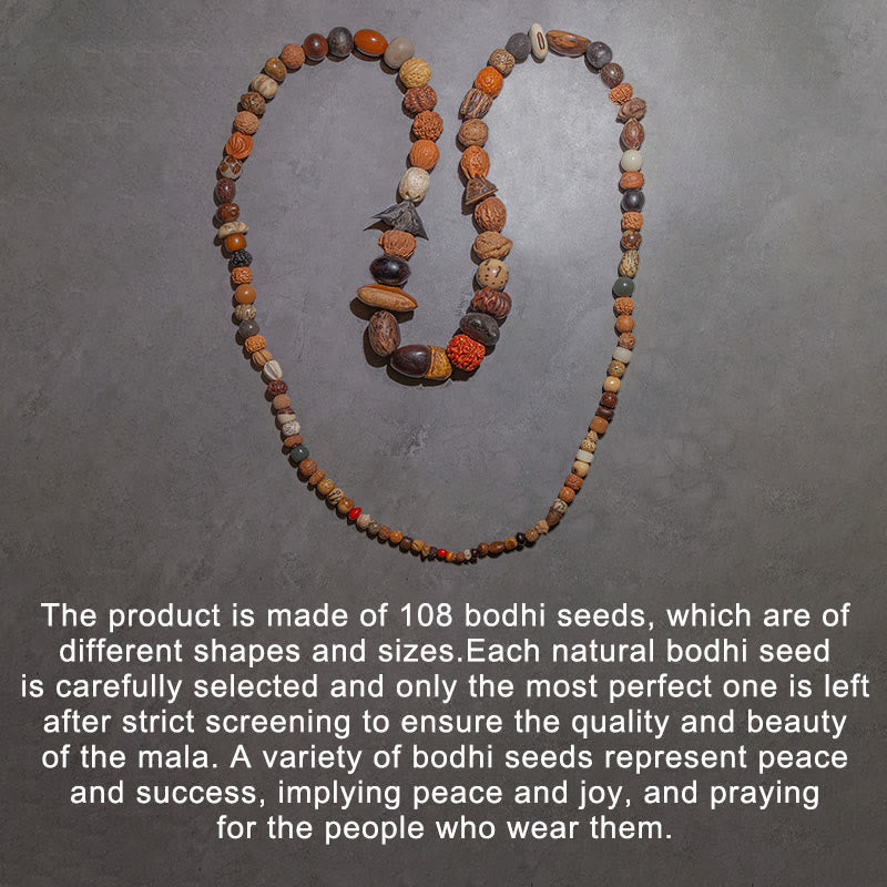 KarmaRipple's 108 Mala Beadwork Bodhi Seed Fortune Wealth Bracelet Wrist Mala p10