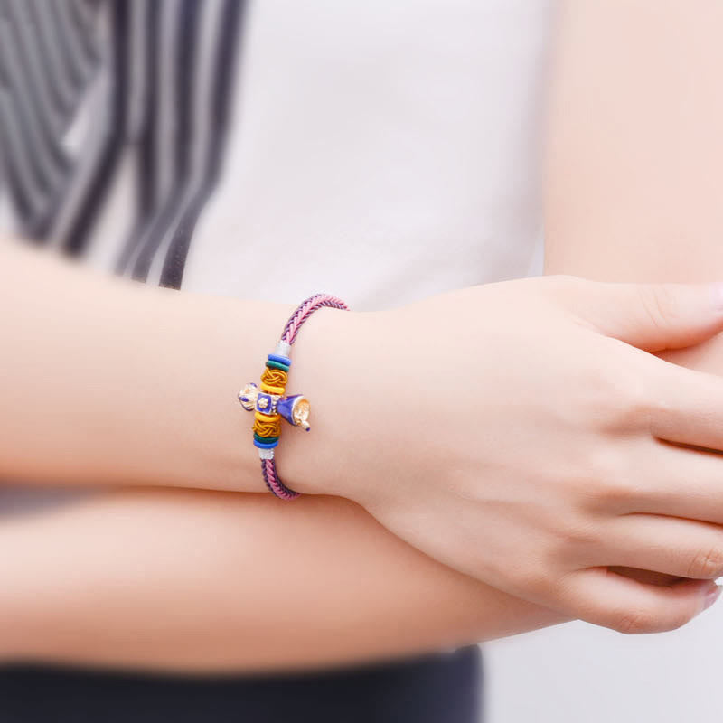 KarmaRipple's Tibetan Handmade Dorje Vajra Strength Eight Threads String Bracelet p5