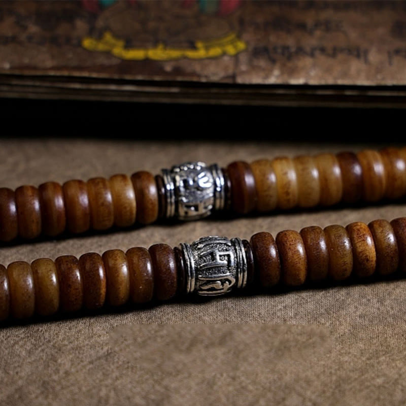 KarmaRipple's Tibetan 108 Mala Beadwork Yak Bone Dzi Bead PiXiu Nine Palaces Eight Diagrams Balance Bracelet p7
