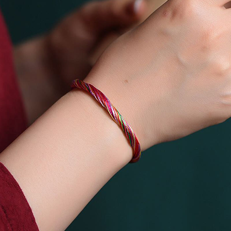 KarmaRipple's Tibetan Handmade Five Colorful Thread Dragon Boat Festival Protection Adult Child String Bracelet p3