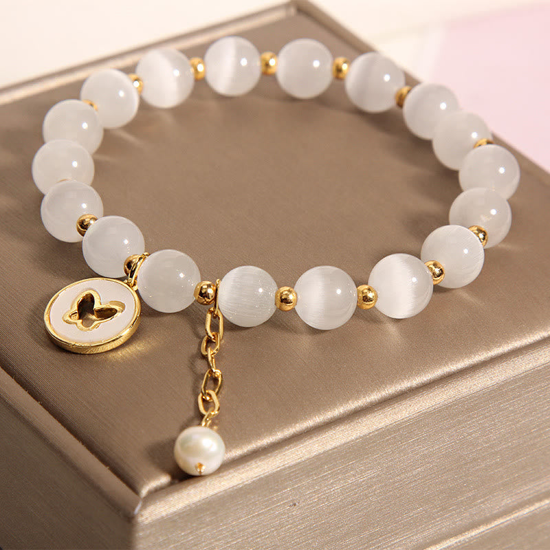 KarmaRipple's Cat's Eye Butterfly Talisman Love Bracelet p6