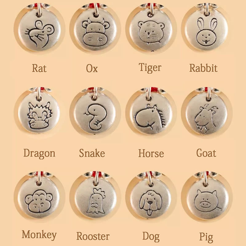 KarmaRipple's Handmade 999 Sterling Silver Year of the Dragon Cute Chinese Zodiac Fortune Woven Bracelet ( p37