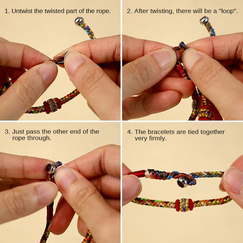 KarmaRipple's Handmade Dragon Boat Festival Fortune Colorful Rope Child Adult Bracelet p6