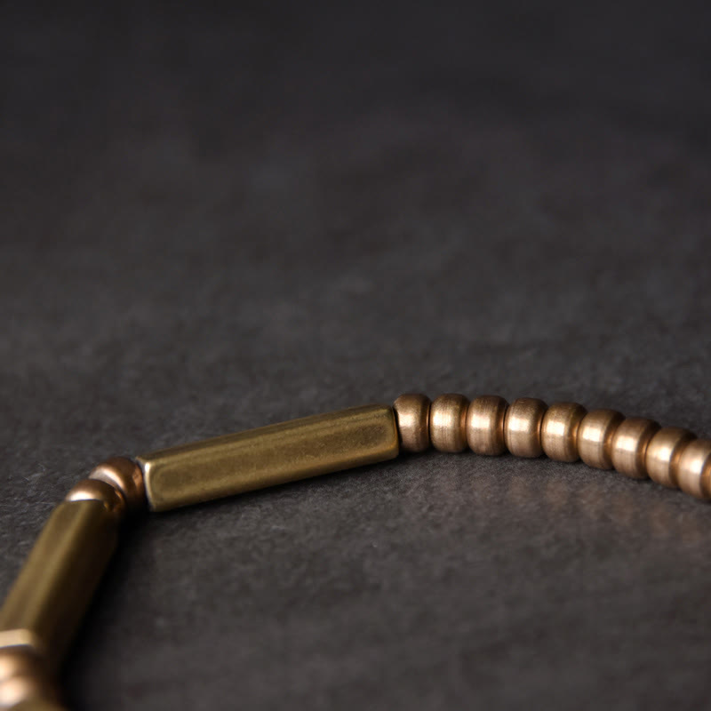 KarmaRipple's Tibetan Simple Design Bronze Wealth Fortune Bracelet p3