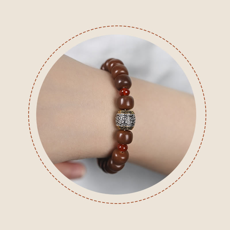 KarmaRipple's Bodhi Seed Auspicious Cloud Fu Character Bead Peace Bracelet p16