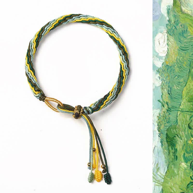 KarmaRipple's Reincarnation Weave Fortune String Protection Braid Bracelet p25