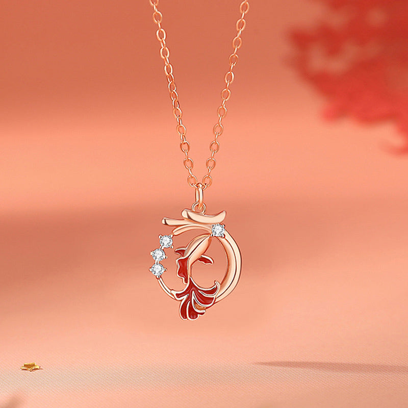 KarmaRipple's 925 Sterling Silver Year Of The Dragon Koi Fish Fu Character Fortune Pendant Necklace Bracelet p4