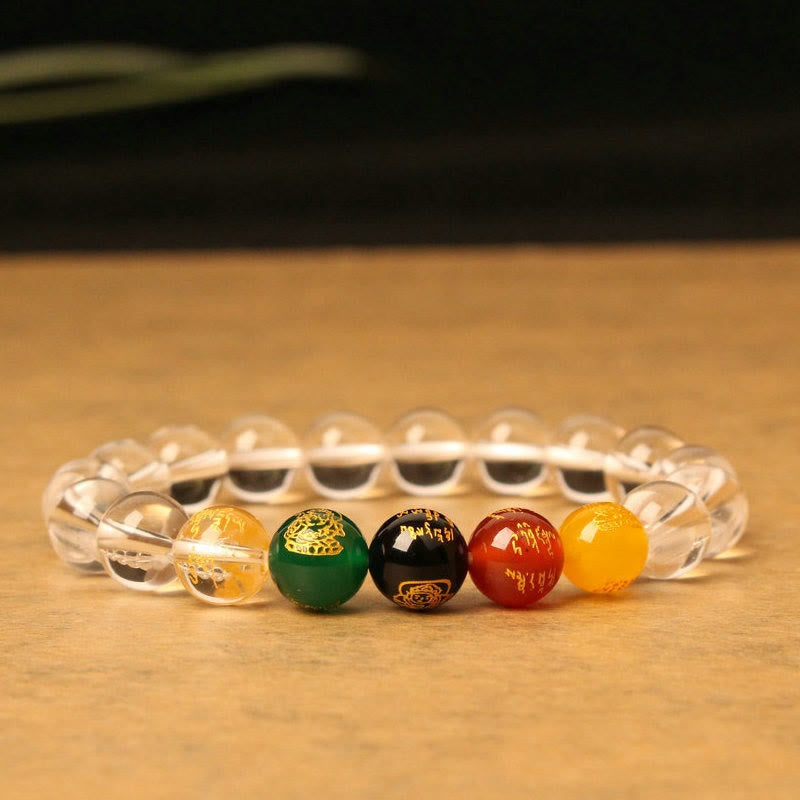 KarmaRipple's Five Elements God of Wealth Various Agate Gemstone Wealth Bracelet p16