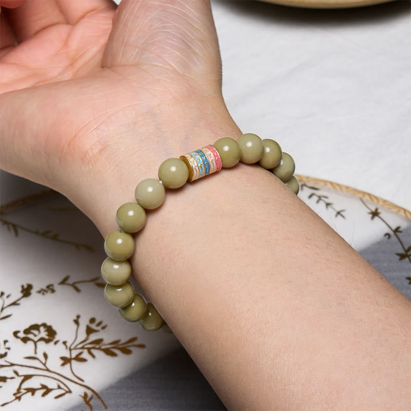 KarmaRipple's Authentic Alashan Agate Encourage Bracelet p5