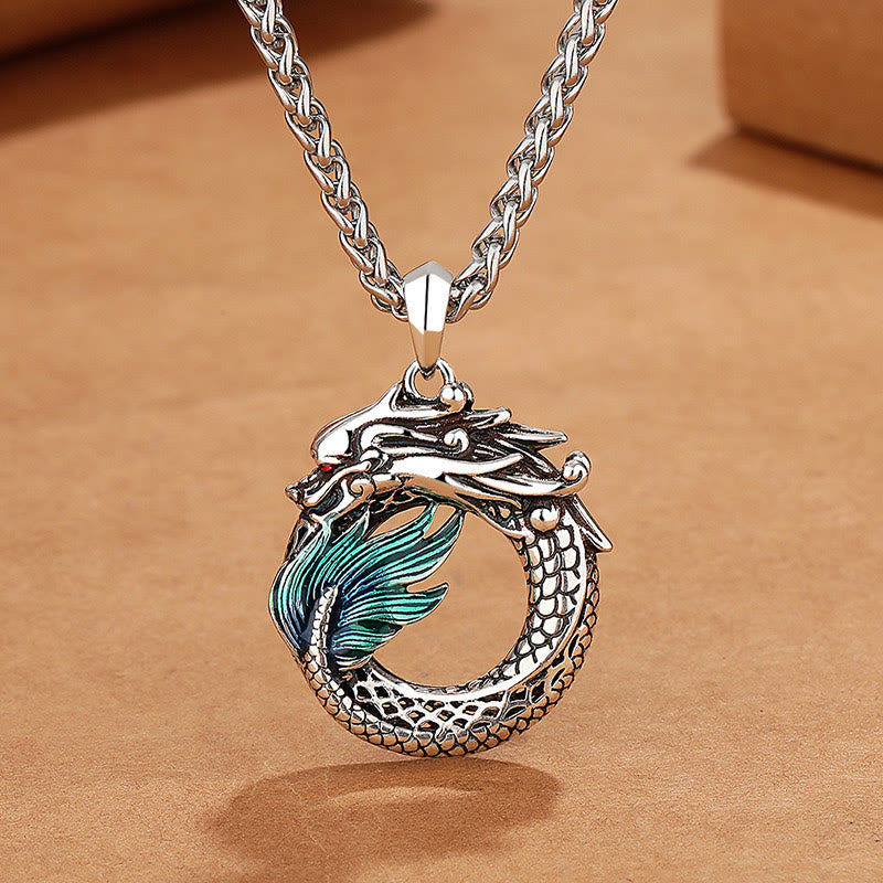 KarmaRipple's Tibetan Bronze Dragon Strength Pendant p9