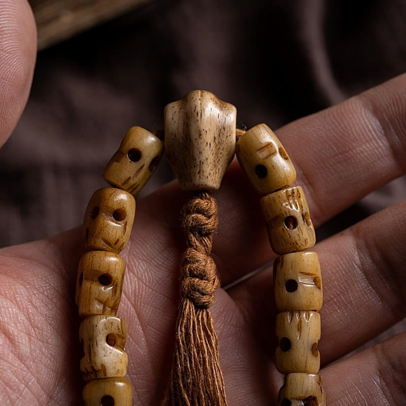 KarmaRipple's Tibetan Yak Bone The Lord Of The Corpse Forest Keep Away Evil Spirits Bracelet p15