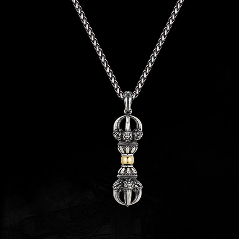 KarmaRipple's Tibetan Dorje Vajra Design Wealth Pendant Necklace p5