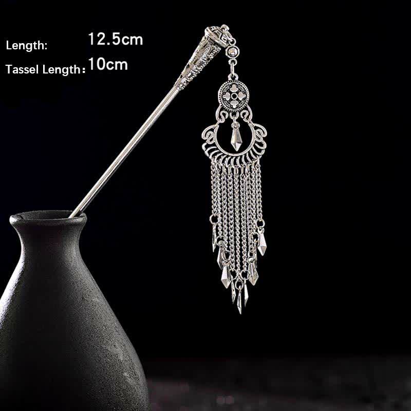 KarmaRipple's Water Drop Lily of the Valley Flowers Tassels Confidence Hairpin p47