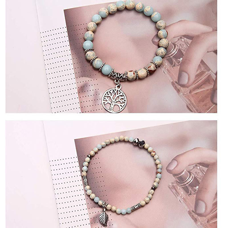 KarmaRipple's Tree Of Life Turquoise Balance Bracelet p4