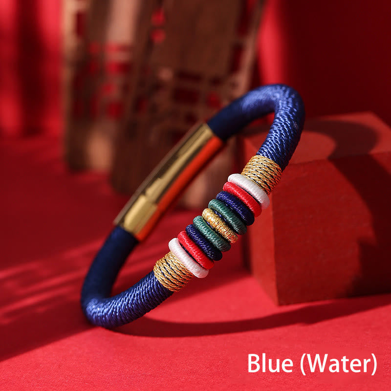 KarmaRipple's Tibetan Handmade Colorful King Kong Weave Five Elements Fortune Braid String Bracelet p4