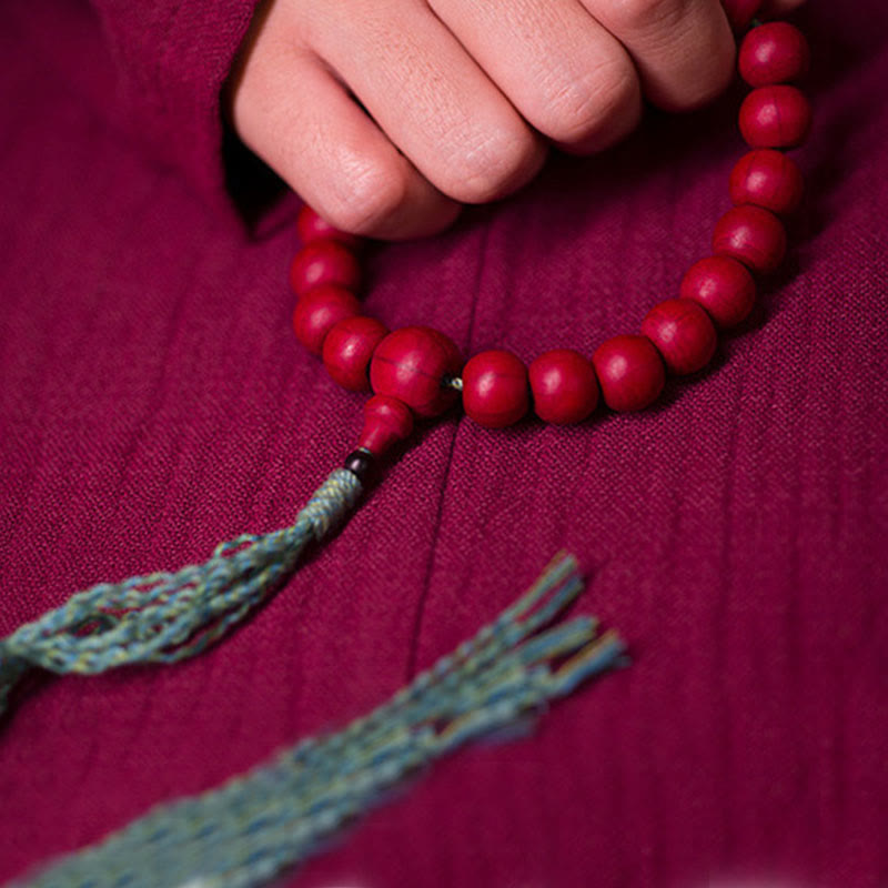 KarmaRipple's Abelia Biflora Wood Warding Off Evil Spirits Wrist Mala p7