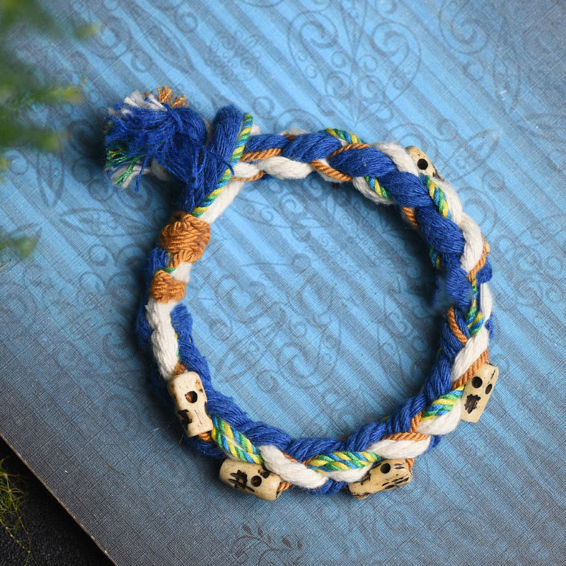 KarmaRipple's Tibetan Zakiram Goddess of Wealth Bead Engraved Handmade Fortune Bracelet p11