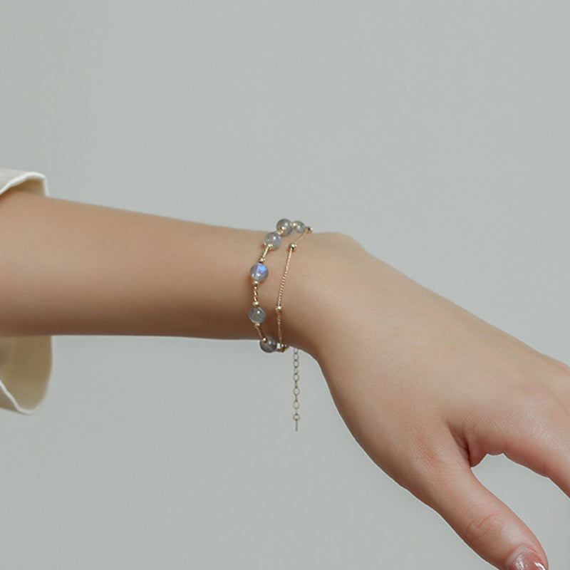KarmaRipple's Moonstone'sitive Charming Chain Bracelet p11