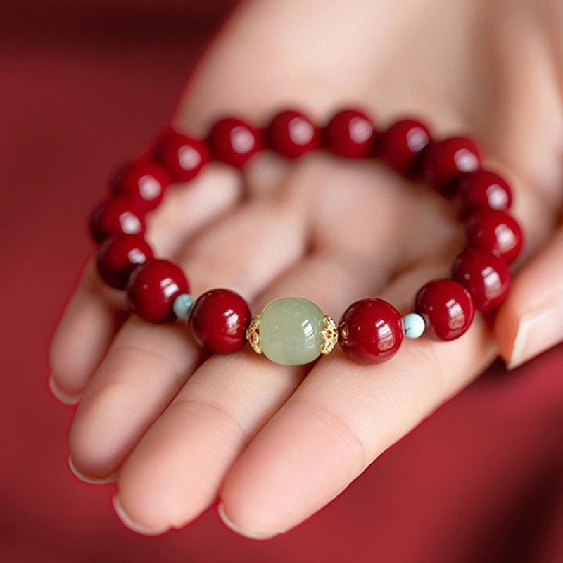 KarmaRipple's Cinnabar Green Aventurine Fortune Fortune Bracelet p2