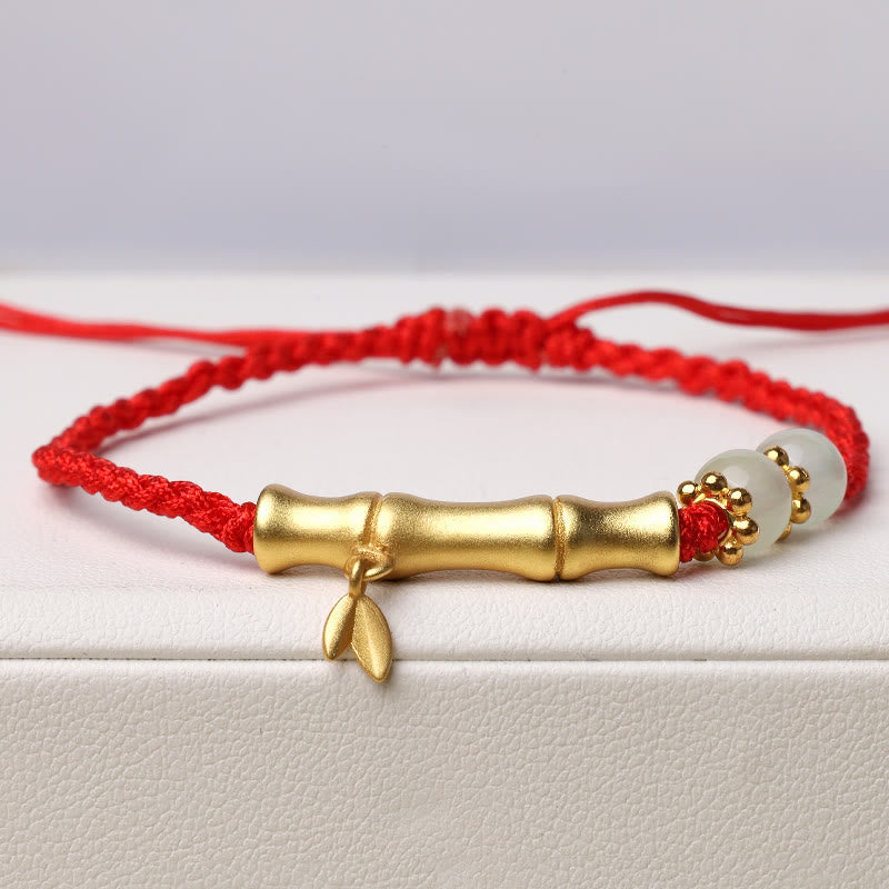 KarmaRipple's Bamboo Design Fortune Strength Woven Bracelet p1