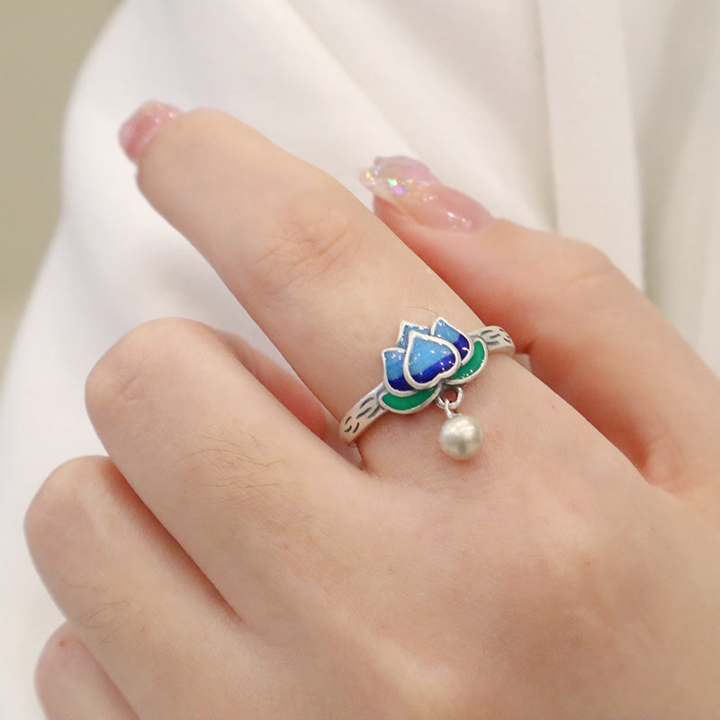 KarmaRipple's Lotus Flower Pattern Enlightenment Ring p10