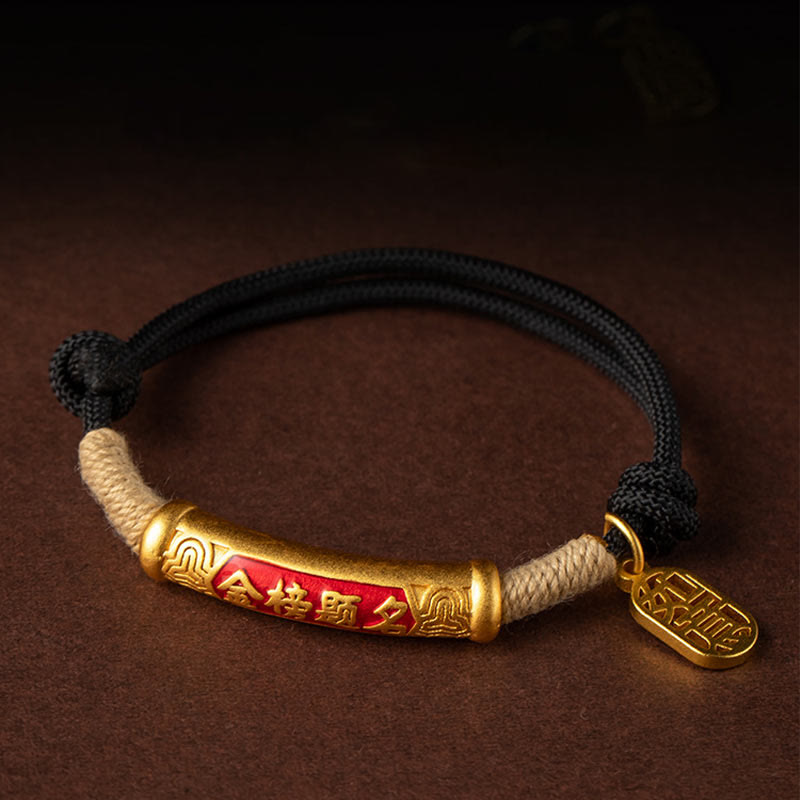 KarmaRipple's 999 Sterling Silver Tibet Handmade Om Mani Padme Hum Fu Character TopRank Character Fortune Woven Bracelet p16