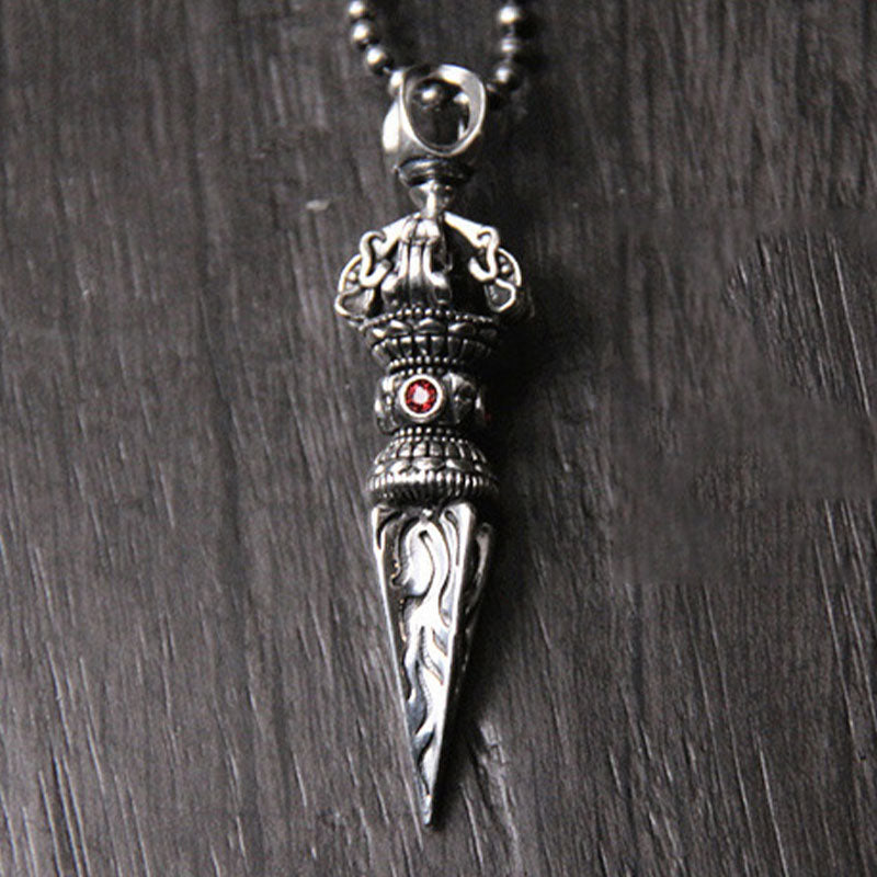 KarmaRipple's 925 Sterling Silver Vajra Spiritual Power Pendant Necklace p4