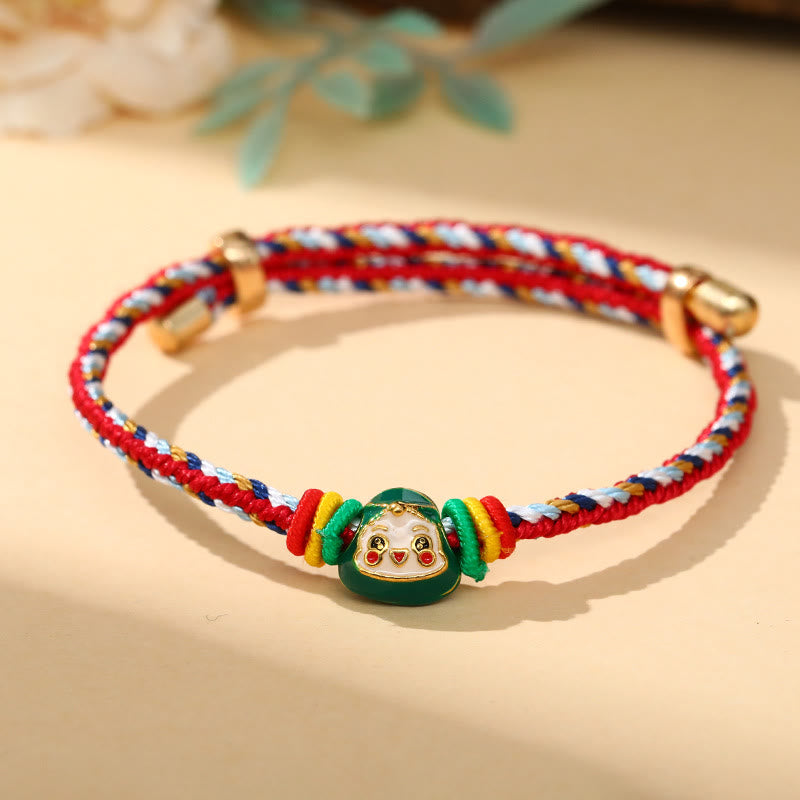 KarmaRipple's Colorful Rope Zongzi Pattern Fortune Handmade Child Adult Bracelet p43