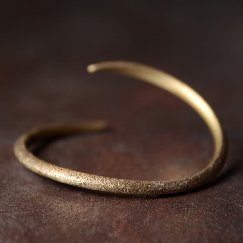 KarmaRipple's Simple Design Bronze Fortune Adjustable Cuff Bracelet p18