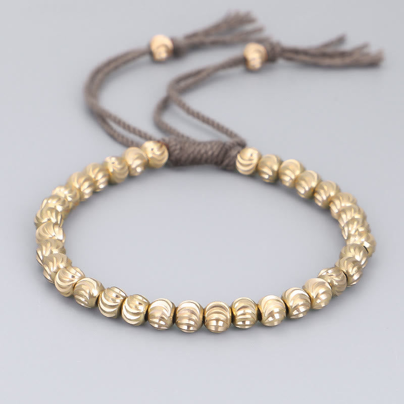 KarmaRipple's Tibetan Handmade Bronze Bead Fortune String Bracelet p23