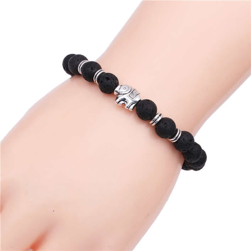 KarmaRipple's Lava Rock Tiger Eye Stone Elephant Diffuser Peace Balancing Bracelet p3