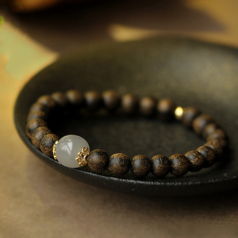 KarmaRipple's Agarwood Jade Strength Calm Bracelet p12