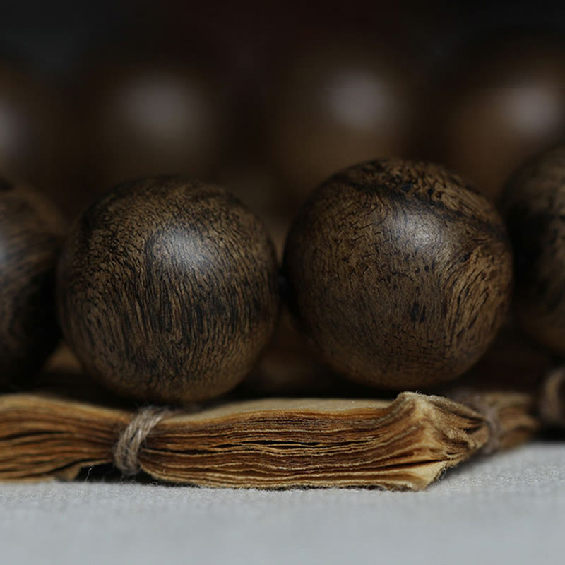 KarmaRipple's Nine Points Sinking Water Vietnam Hoi An Agarwood Peace Strength Bracelet p17