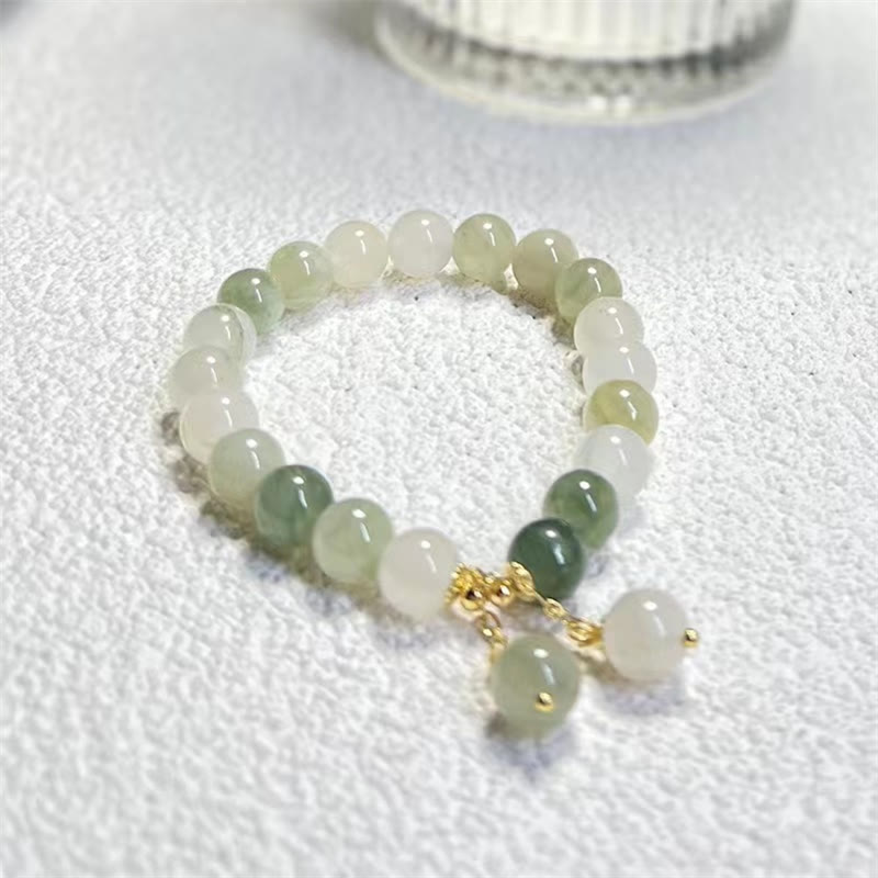 KarmaRipple's Authentic Gradient Jade Abundance Fortune Bead Talisman Bracelet p3