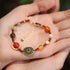 Hetian Jade Lotus&Amber&Red Agate&Pearl