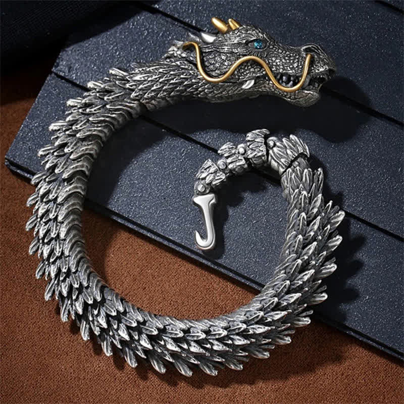 KarmaRipple's Nordic Dragon Handmade Amulet Fortune Protection Chain Bracelet p10
