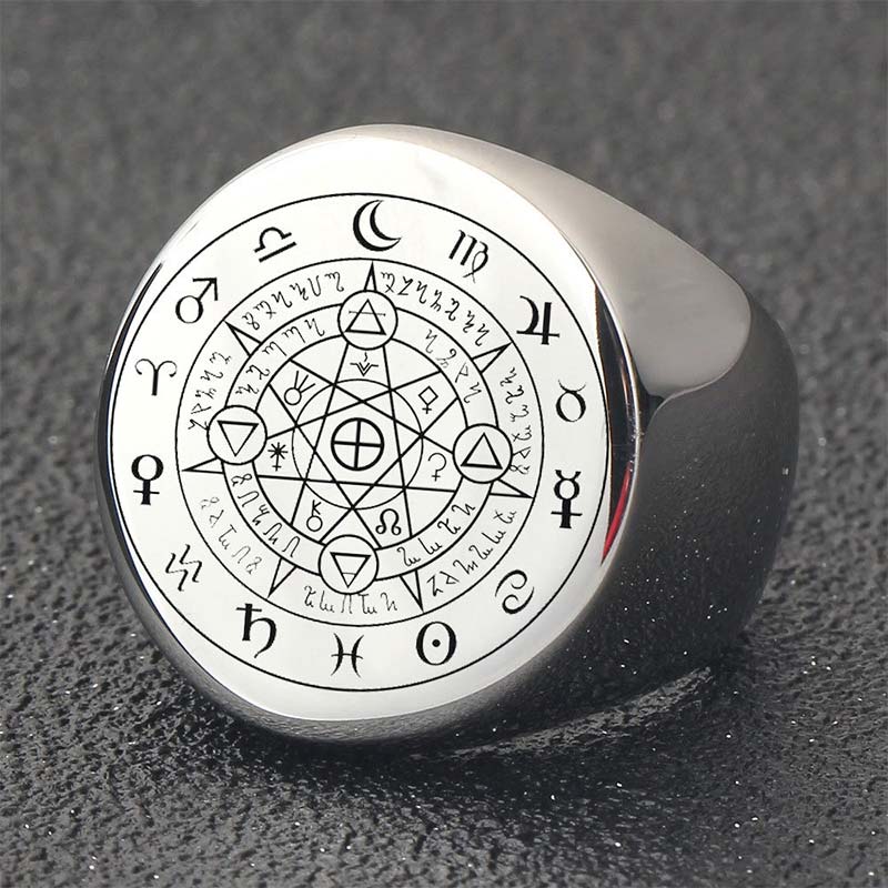 KarmaRipple's 12 Constellations of the Zodiac Protection Blessing Ring p8