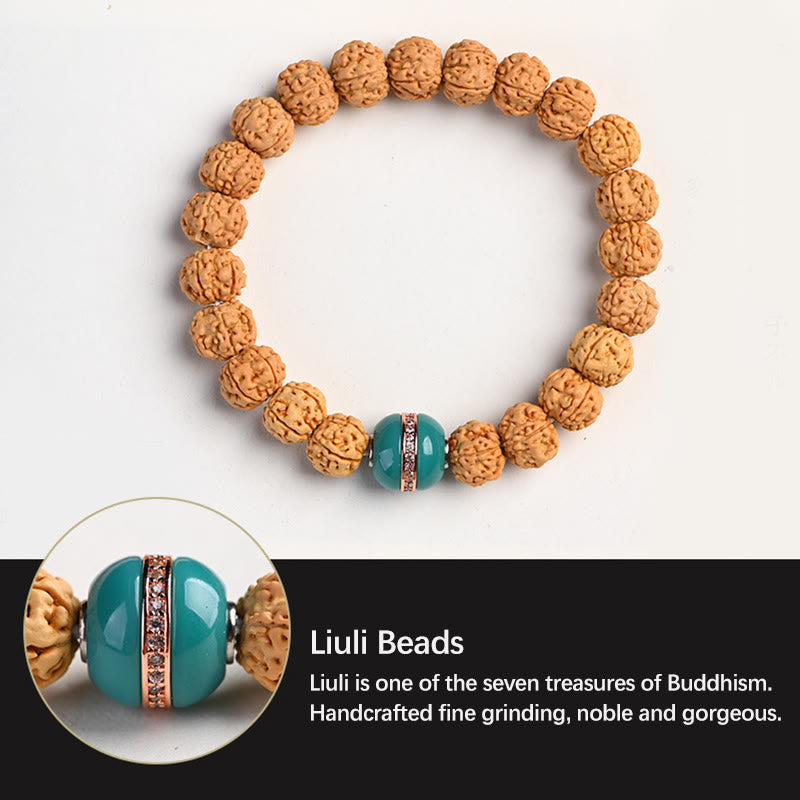 KarmaRipple's Tibet Rudraksha Bodhi Seed Wealth Auspiciousness Bracelet p30