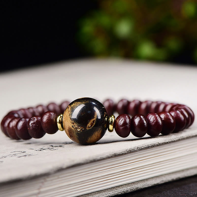 KarmaRipple's Authentic Tibetan Purple Bodhi Seed Bead Balance Bracelet p6