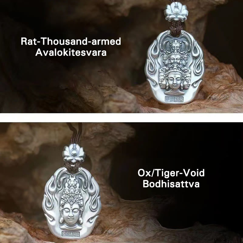 KarmaRipple's Chinese Zodiac Natal Buddha Om Mani Padme Hum Lotus Compassion Pendant Necklace p21