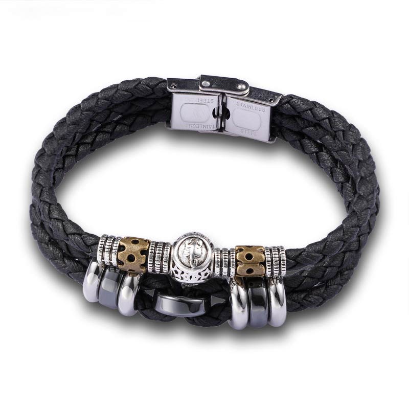 KarmaRipple's 12 Constellations of the Zodiac Hematite Protection Bracelet p15