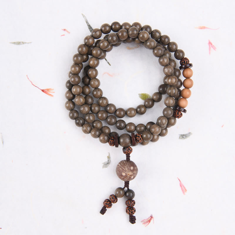 KarmaRipple's Tibetan Sandalwood Protection Talisman Mala Bracelet p36